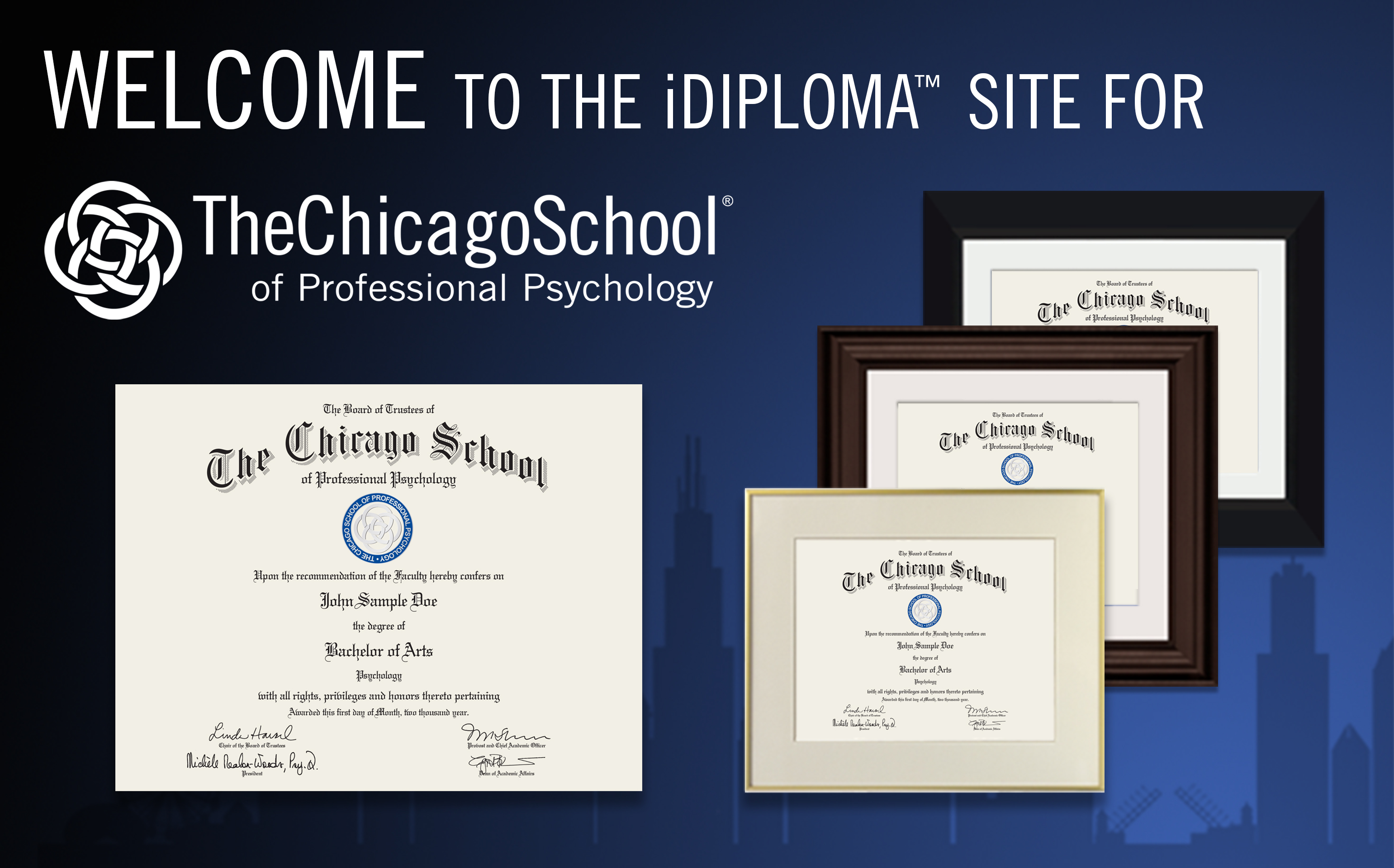The Chicago School of Professional Psychology iDiploma™ website